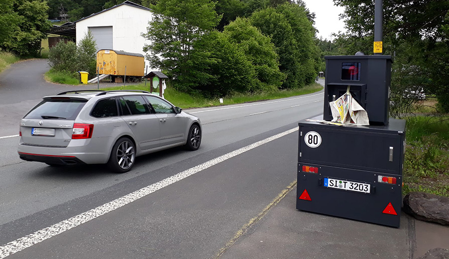 Blitzer in Lindenberg zeitweilig ohne "Durchblick"