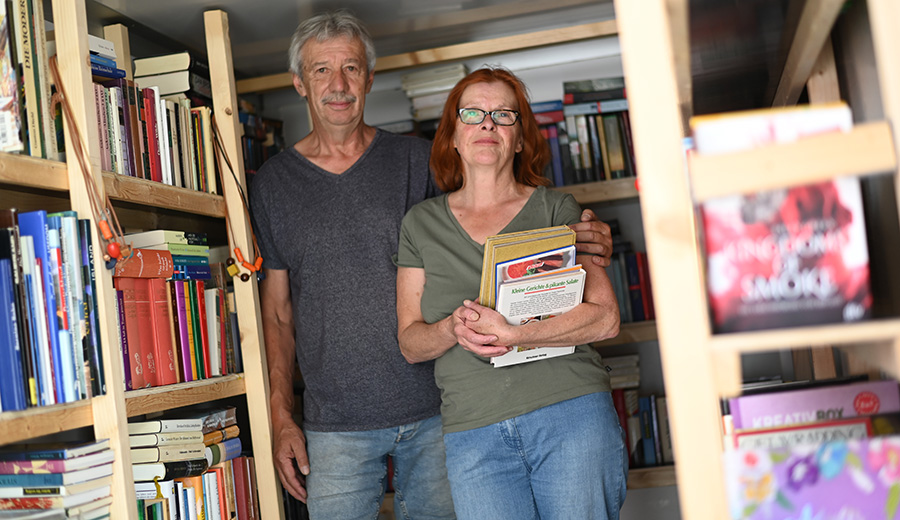 Privater Bücherflohmarkt heute an der Nordstraße