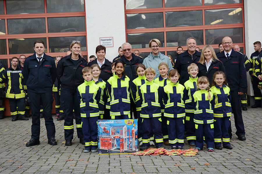 Die "Kleinen Löschblätter" sind schon Feuer und Flamme