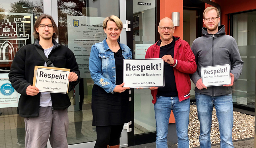 Sichtbares Zeichen für Respekt und gegen Rassismus