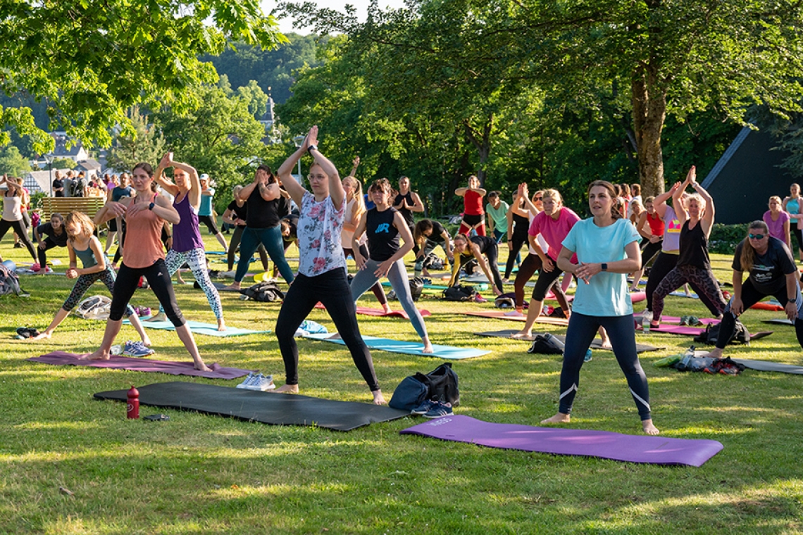 Rudelturner zum Abschluss der Saison wieder im Kurpark