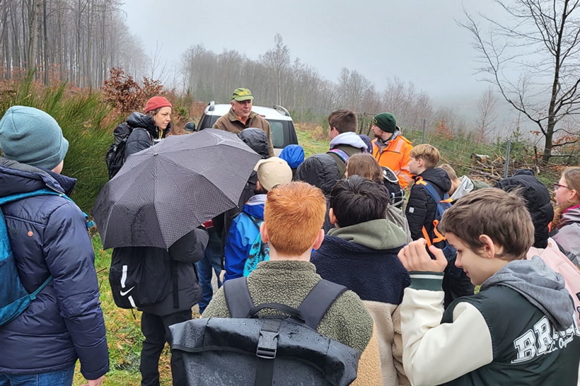 Gesamtschüler brachten "ihre" Bäume in den Wald