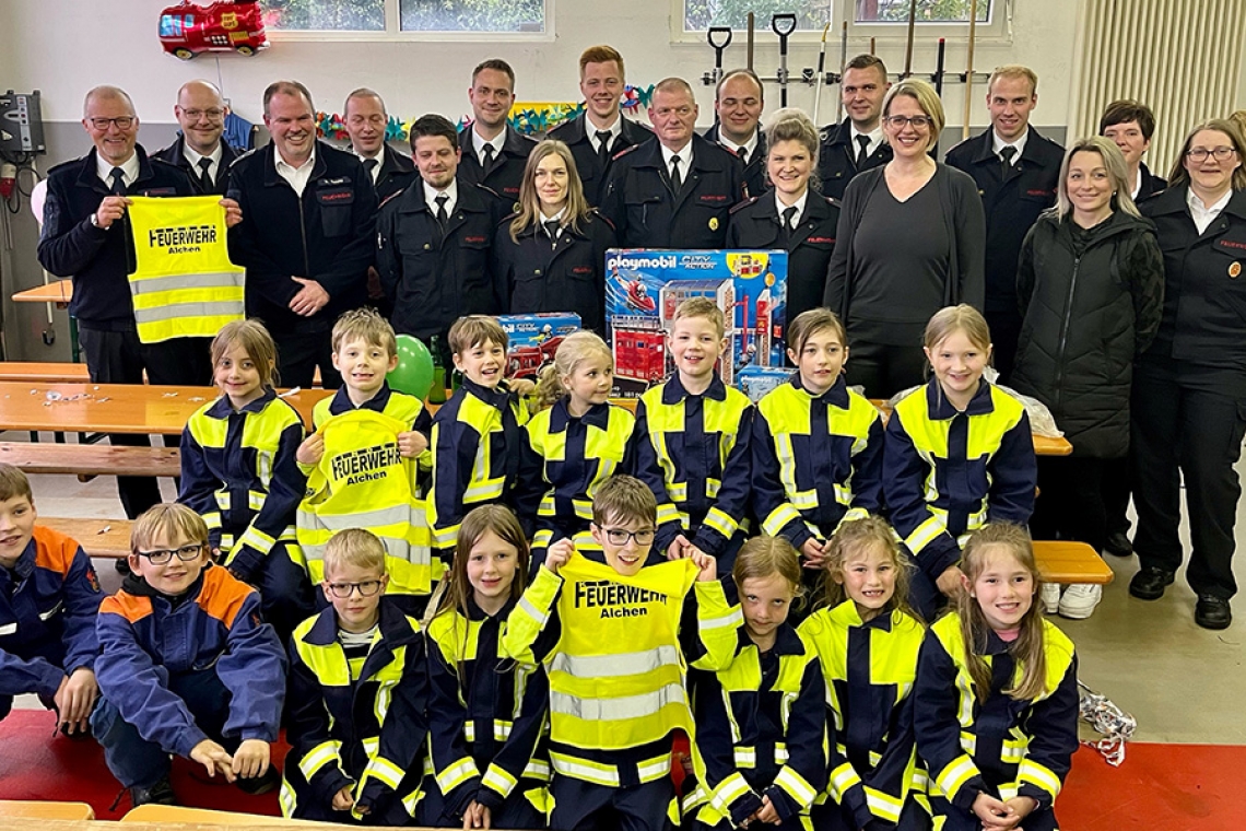 Kinderfeuerwehr der Stadt wächst kontinuierlich weiter