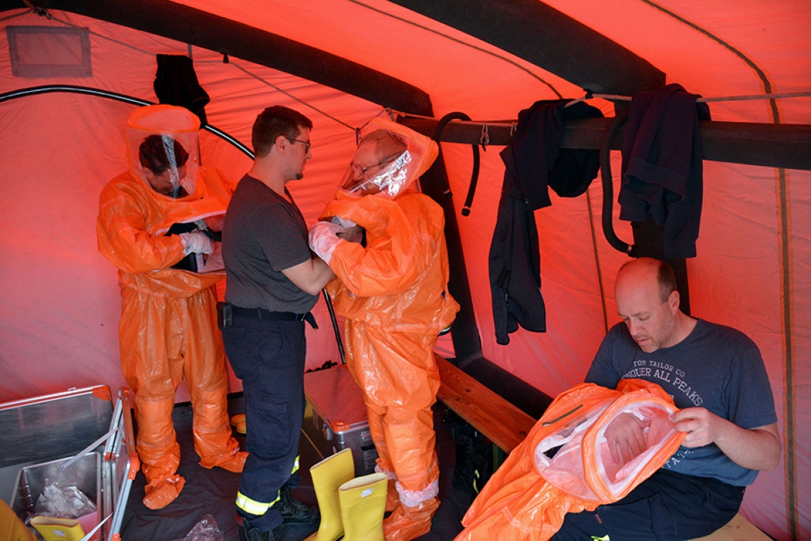 Feuerwehren proben Ernstfall bei der Fußball-EM