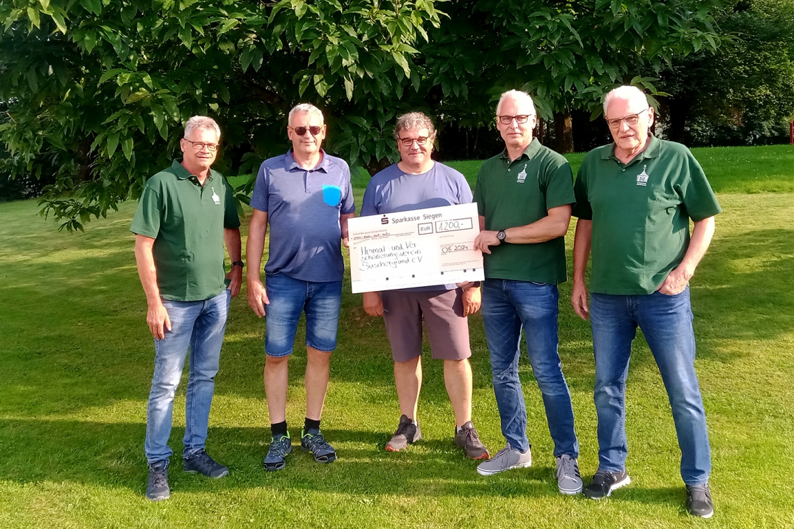 Jagdgenossen unterstützen Heimatverein mit 1200 Euro
