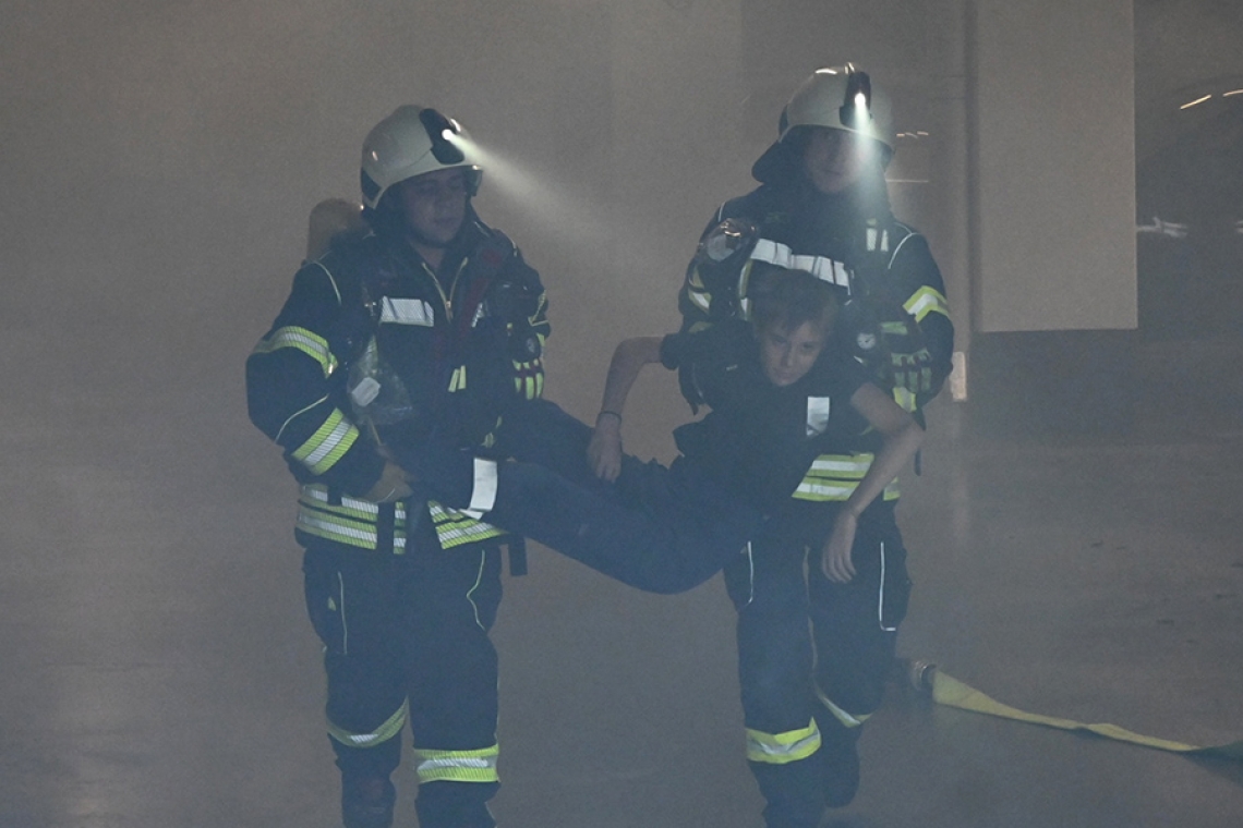 Viel Rauch bei Abschlussübung der Feuerwehr im Gambachtal