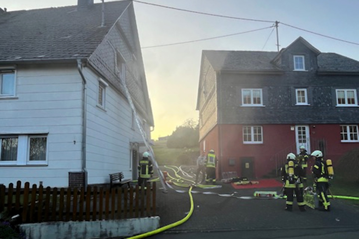 Anspruchsvolle Alarmübung in Bottenbergs ältestem Haus