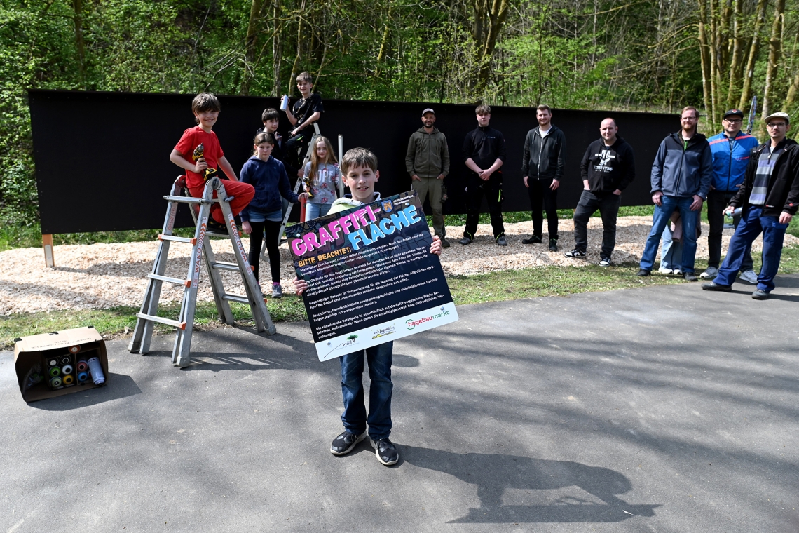 Graffiti-Wand im Skatepark Gambachtal fertiggestellt