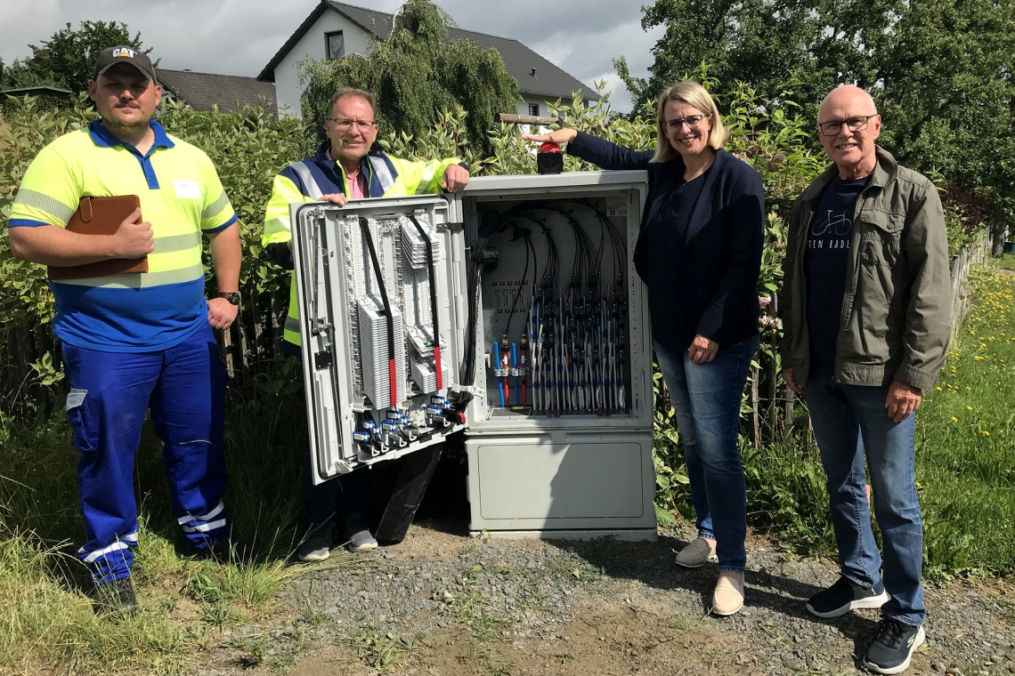 Glasfasernetz-Ausbau in Hohenhain abgeschlossen