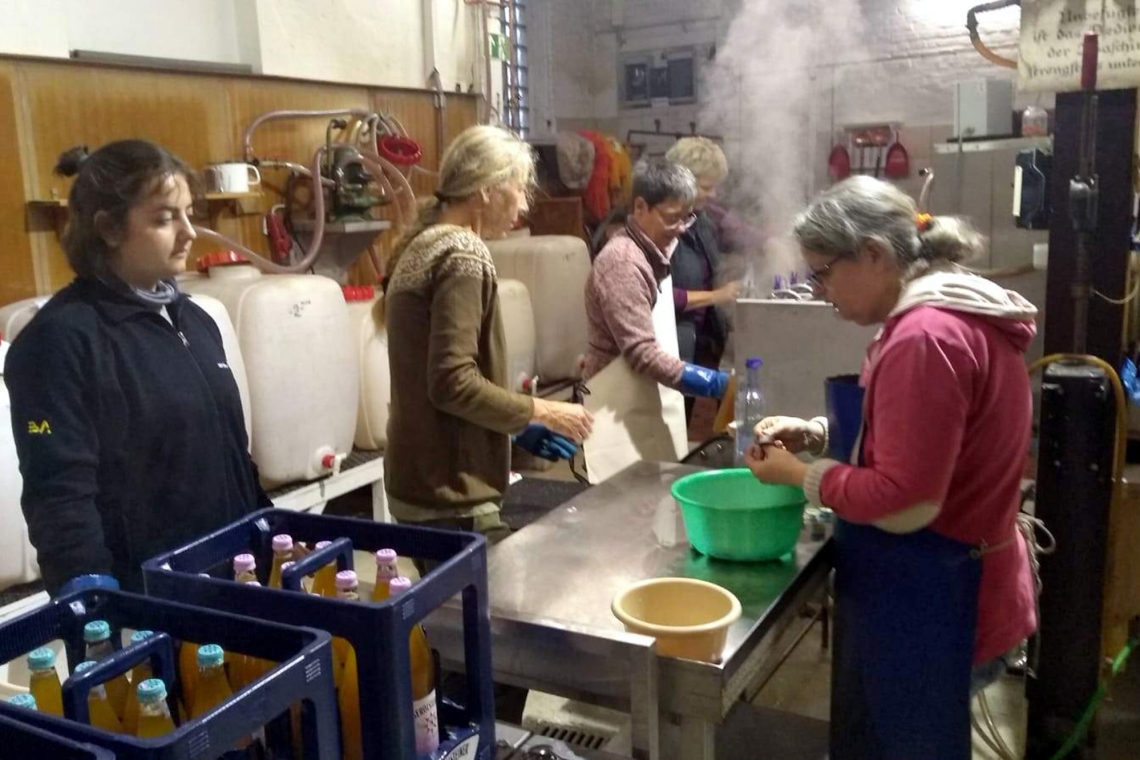 Achtung, frisch gepresst: Äpfel wurden zu leckerem Saft