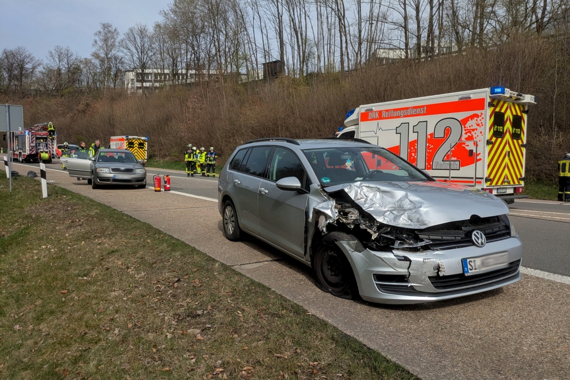 Unfall auf der Wilhelmshöhe mit insgesamt sechs Verletzten
