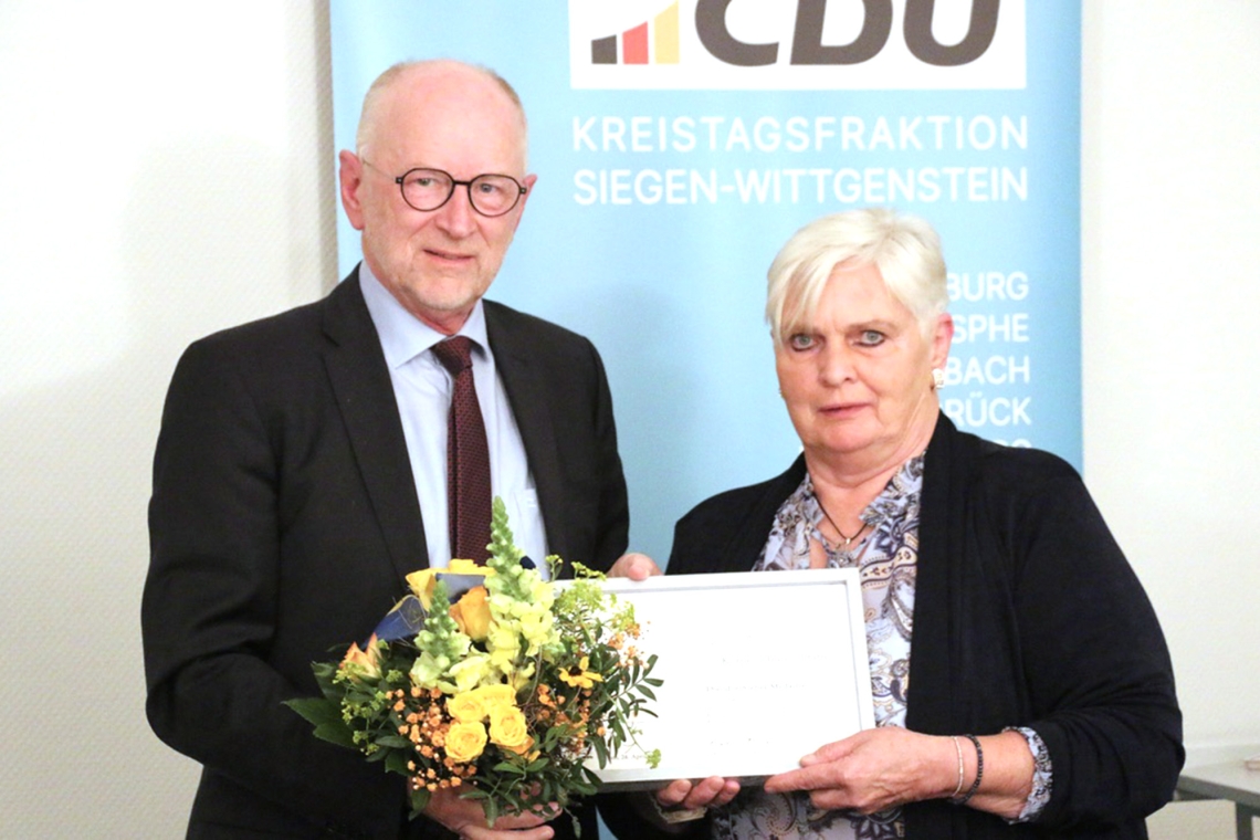 Theodor-Siebel-Medaille der CDU für Kornelia Busch-Pfaffe