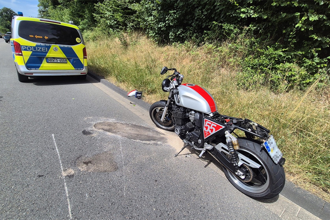 Vorfahrt missachtet: Motorradfahrer bei Unfall verletzt